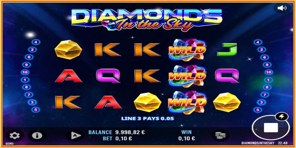 Игровой слот Diamonds In The Sky