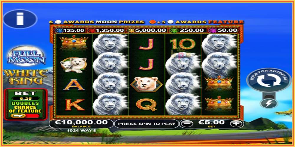 Utor za igru Full Moon: White King PowerPlay Jackpot