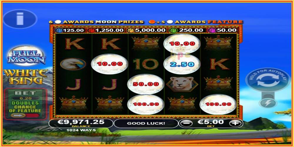 Utor za igru Full Moon: White King PowerPlay Jackpot