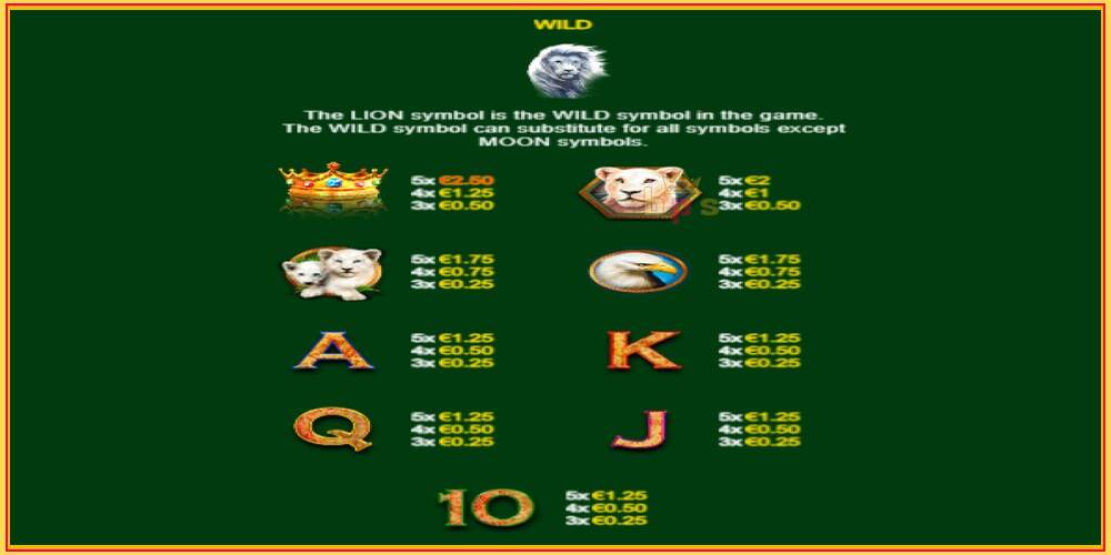 Utor za igru Full Moon: White King PowerPlay Jackpot