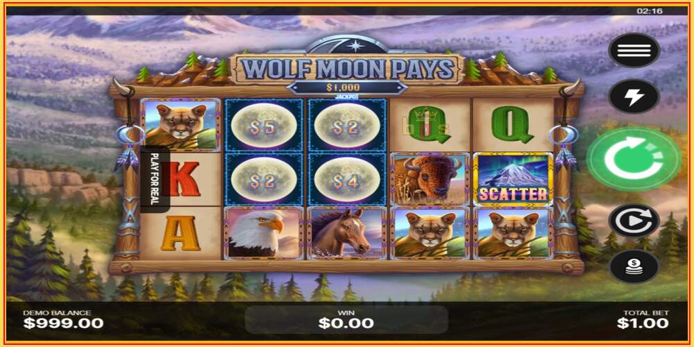 Spielautomat Wolf Moon Pays