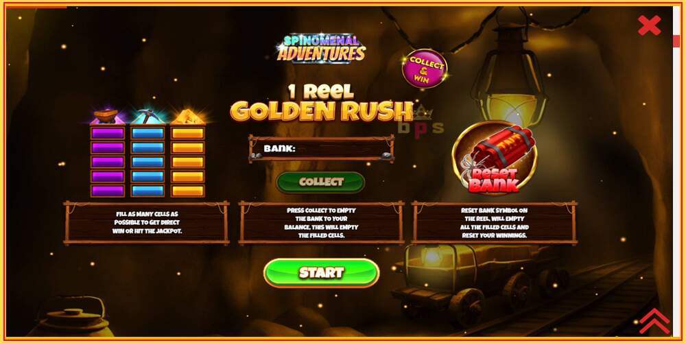 Spelslot 1 Reel Golden Rush