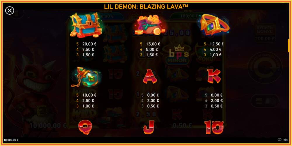 Khe trò chơi Lil Demon Blazing Lava