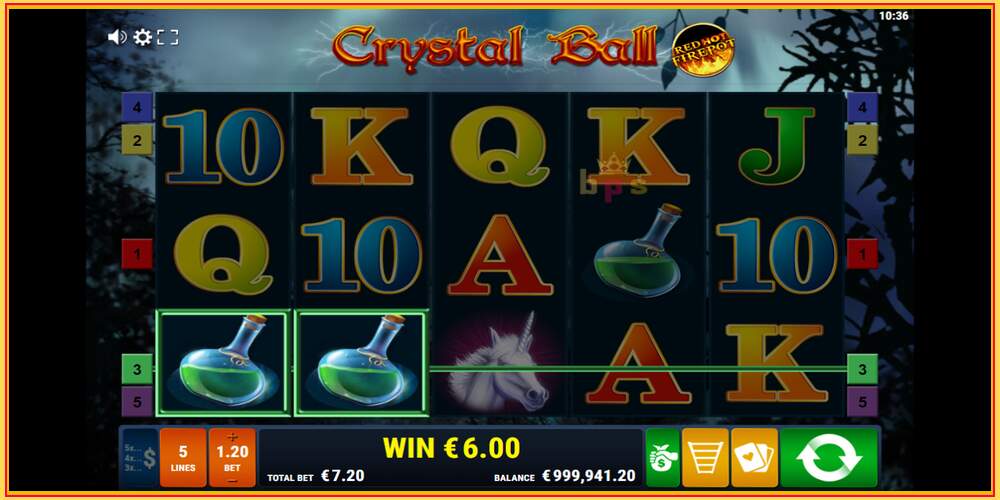 Игровой слот Crystal Ball Red Hot Firepot