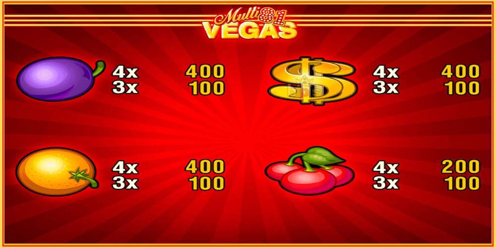 Игровой слот Multi Vegas 81