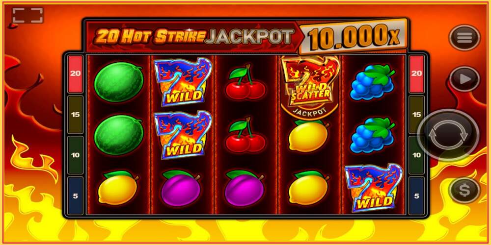 Игровой слот 20 Hot Strike Jackpot