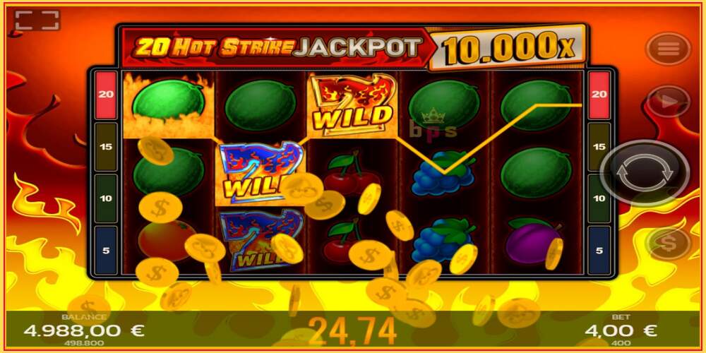 Игровой слот 20 Hot Strike Jackpot