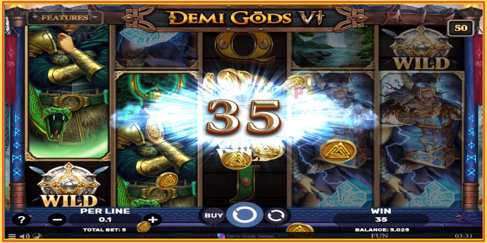 Игровой слот Demi Gods 6