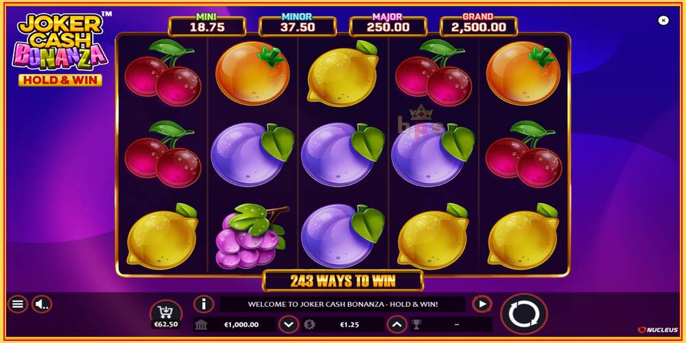 משבצת משחק Joker Cash Bonanza - Hold & Win