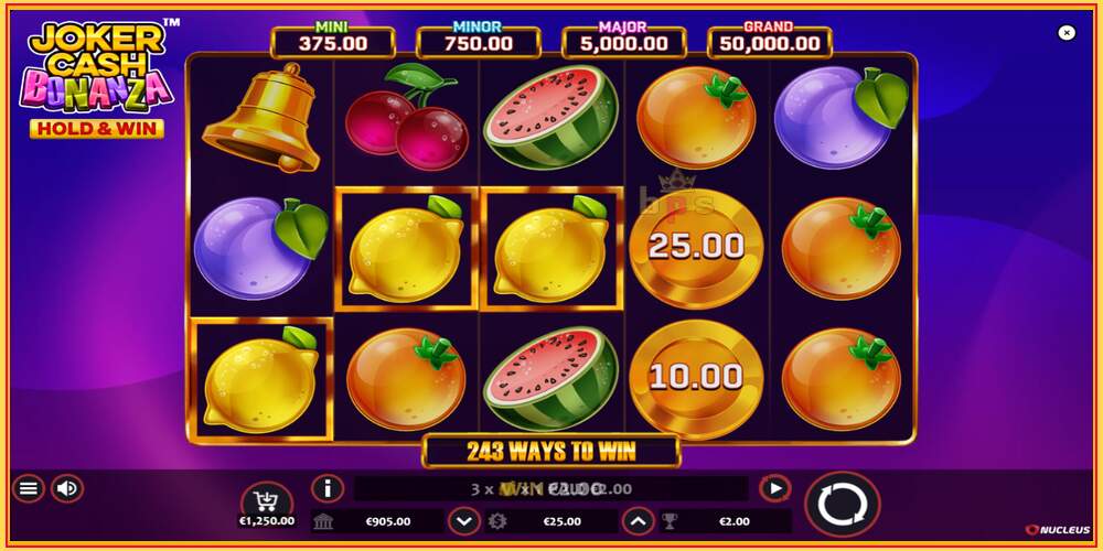 თამაშის სლოტი Joker Cash Bonanza - Hold & Win