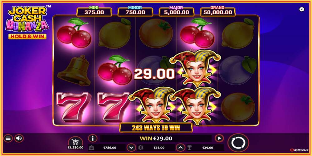 თამაშის სლოტი Joker Cash Bonanza - Hold & Win