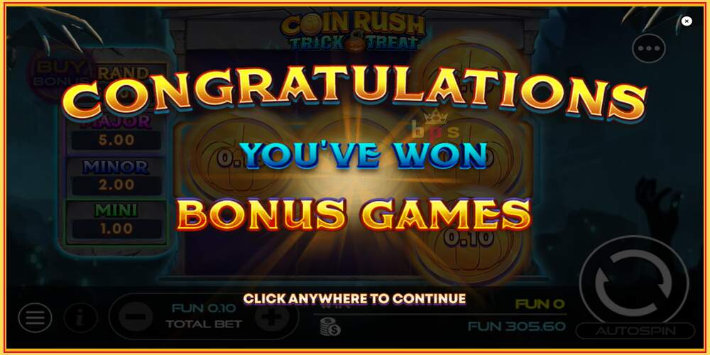 Игровой слот Coin Rush: Trick o Treat