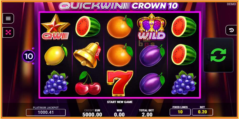 Игровой слот Quick Win Crown 10