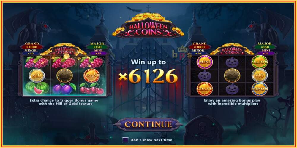 Игровой слот Halloween Coins Hold and Spin