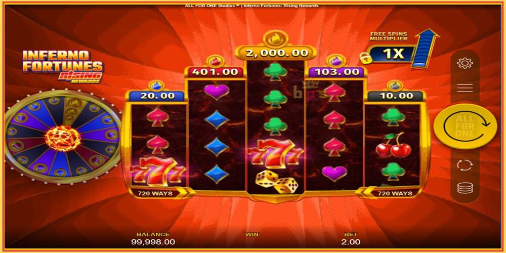 Spelslot Inferno Fortunes: Rising Rewards