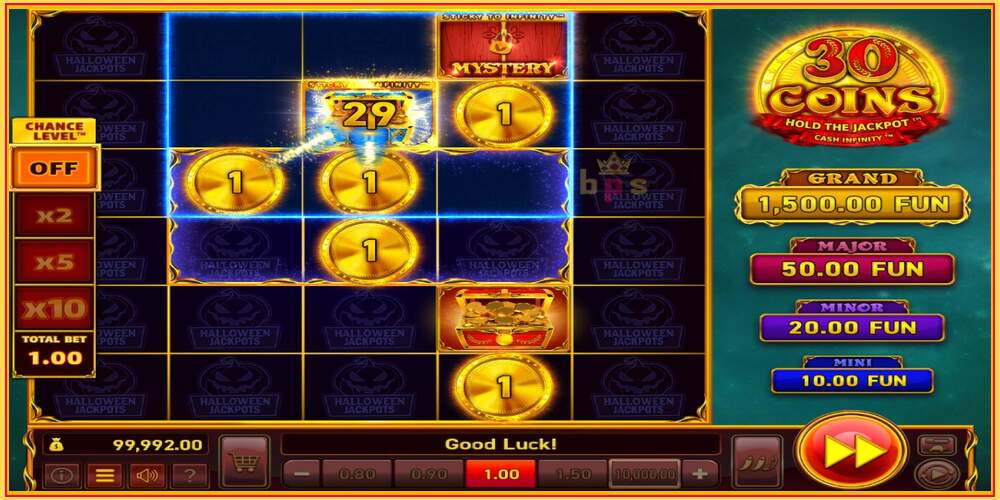 Игровой слот 30 Coins Halloween Jackpots