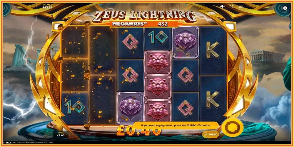 Игровой слот Zeus Lightning Megaways