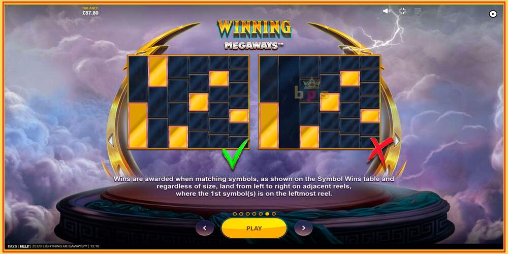 Игровой слот Zeus Lightning Megaways