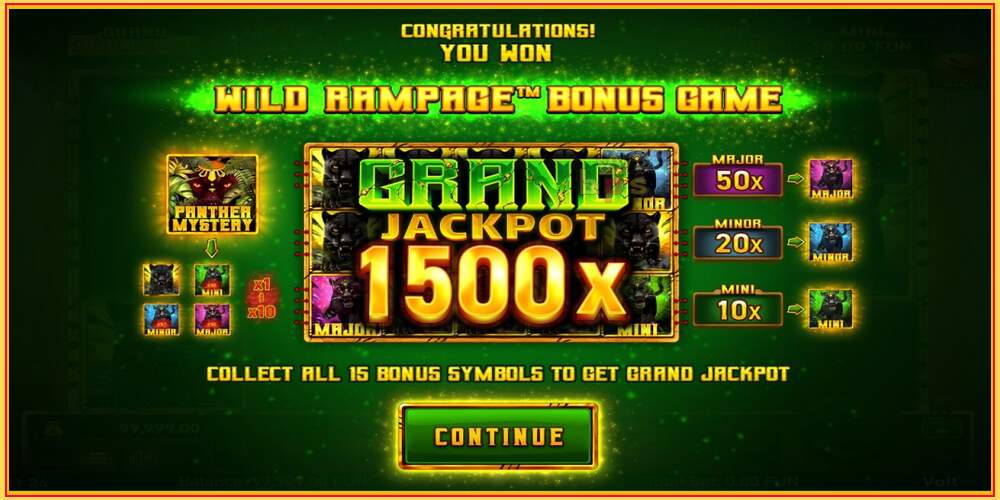 Игровой слот Mighty Wild: Panther Grand Gold Edition Halloween Jackpots