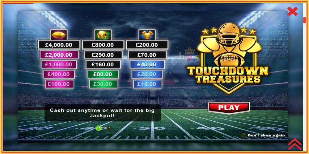 Игровой слот Touchdown Treasures