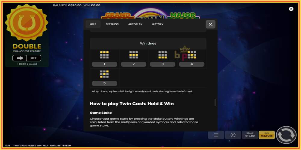 Ranura de joc Twin Cash: Hold and Win