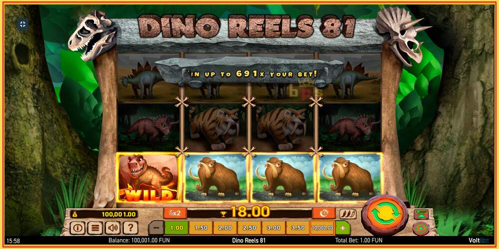 Игровой слот Dino Reels 81