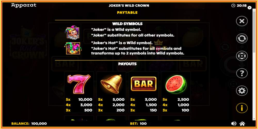 Spelslot Jokers Wild Crown Diamond Treasures