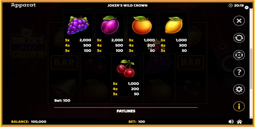 Spelslot Jokers Wild Crown Diamond Treasures