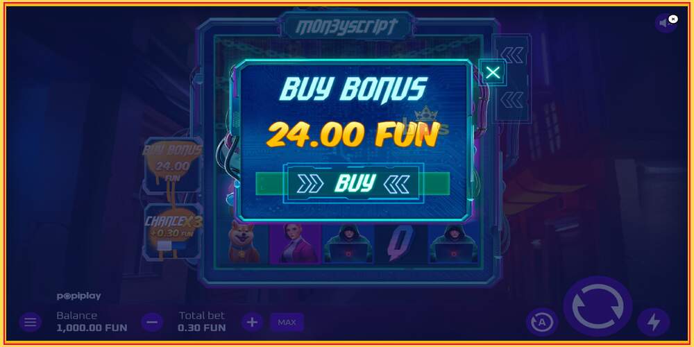 Игровой слот MoneyScript