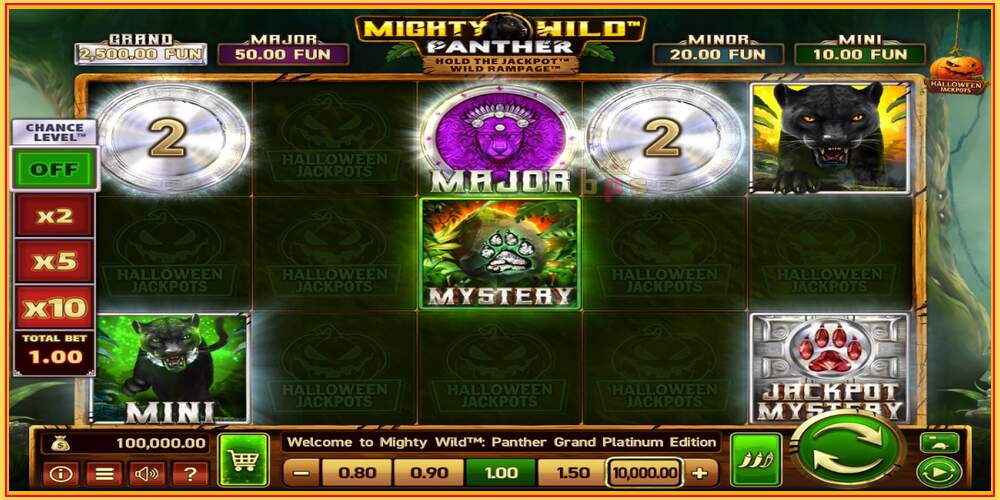 Spelslot Mighty Wild: Panther Grand Platinum Edition Halloween Jackpots