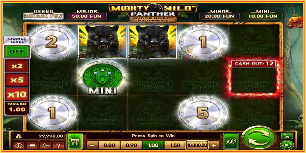 Spelslot Mighty Wild: Panther Grand Platinum Edition Halloween Jackpots