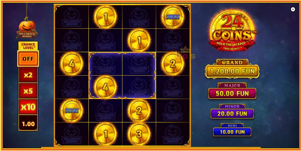 Игровой слот 24 Coins Halloween Jackpots