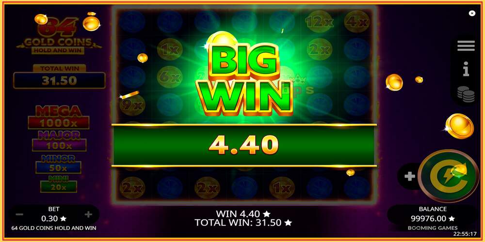 Игровой слот 64 Gold Coins Hold and Win