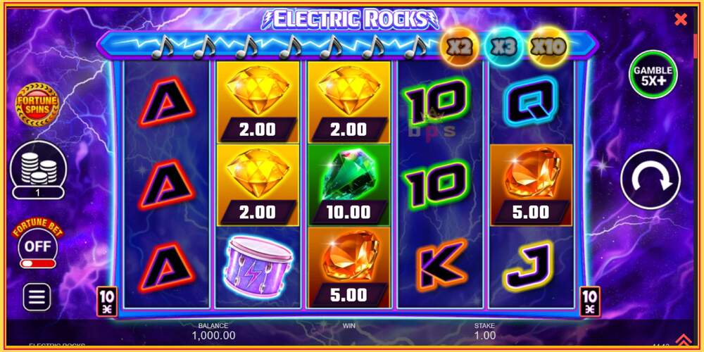 Игровой слот Electric Rocks