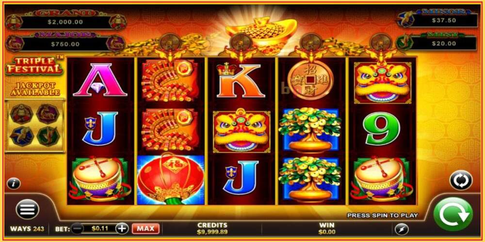 Игровой слот Fu Lai Cai Lai Triple Festival