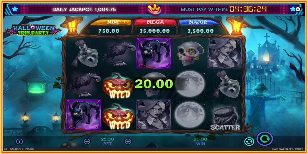 Slot de joc Halloween Spin Party