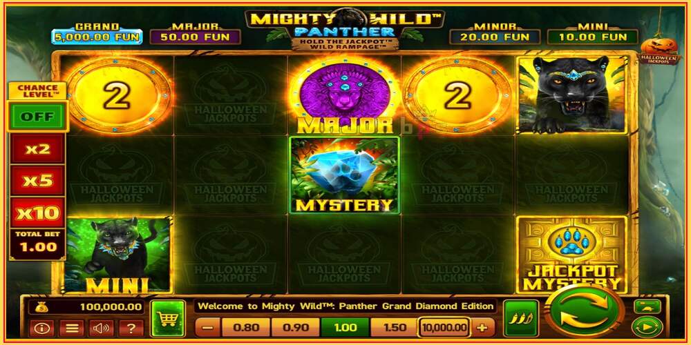 Spelslot Mighty Wild: Panther Grand Diamond Edition Halloween Jackpots