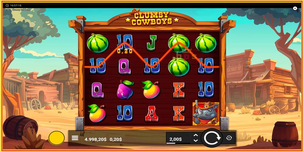 Игровой слот Clumsy Cowboys