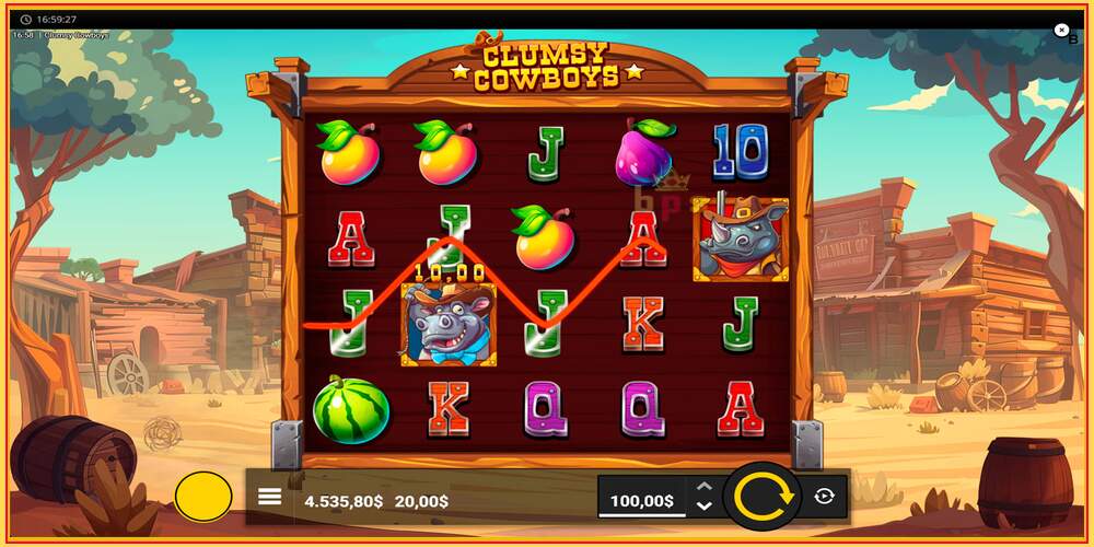 Игровой слот Clumsy Cowboys