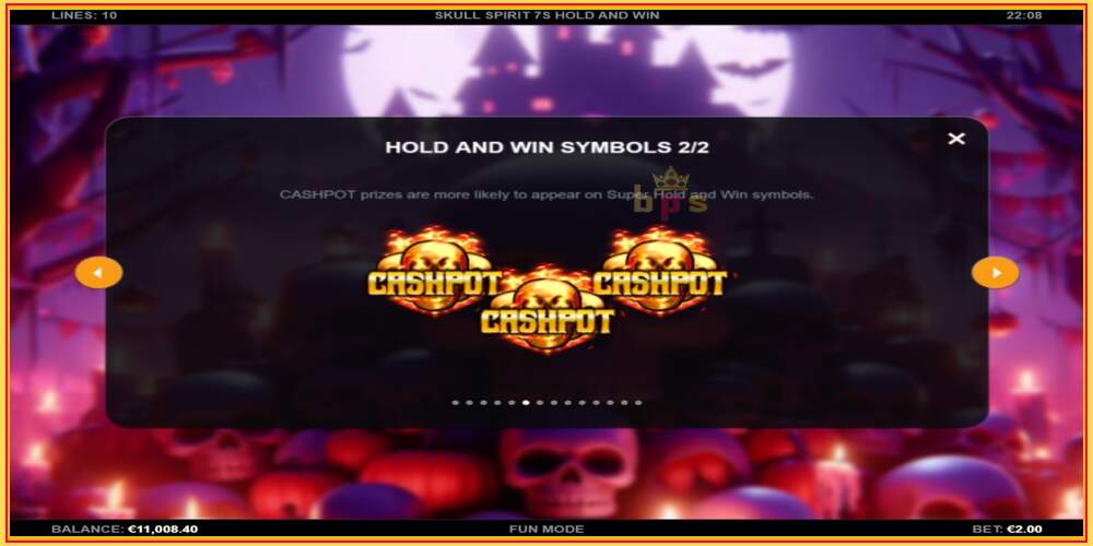 Игровой слот Skull Spirit 7s Hold and Win