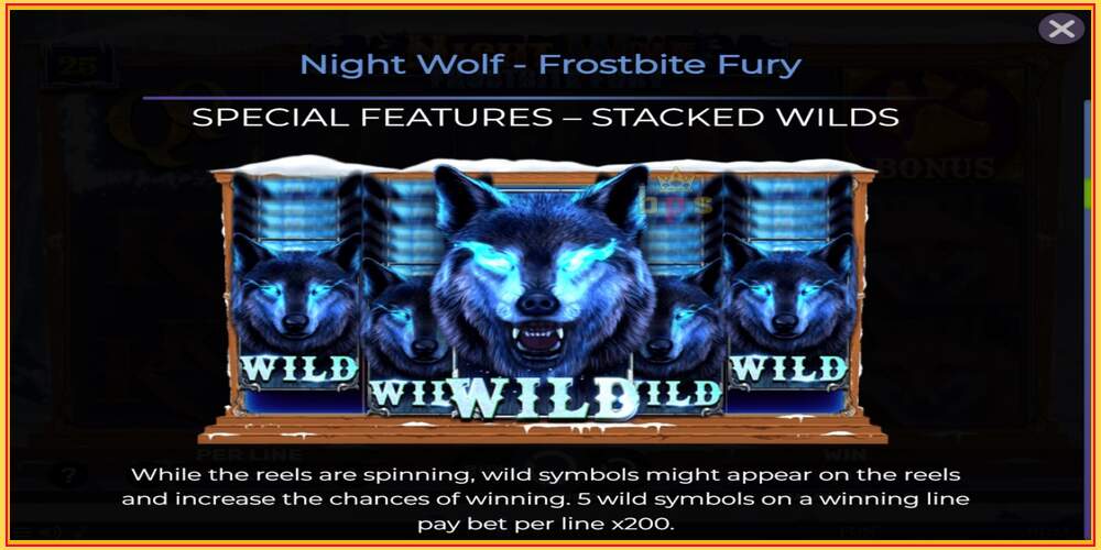 Игровой слот Night Wolf - Frostbite Fury