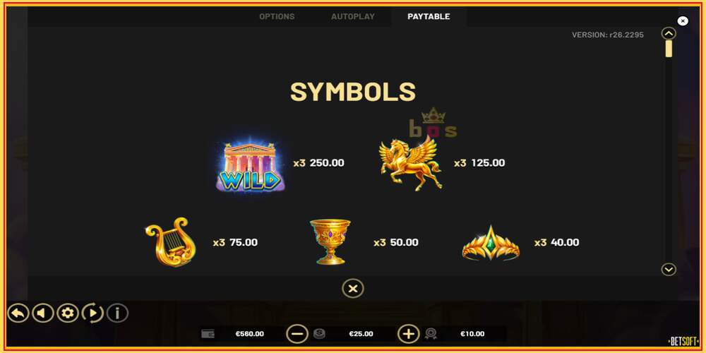 Spelslot Coins of Zeus