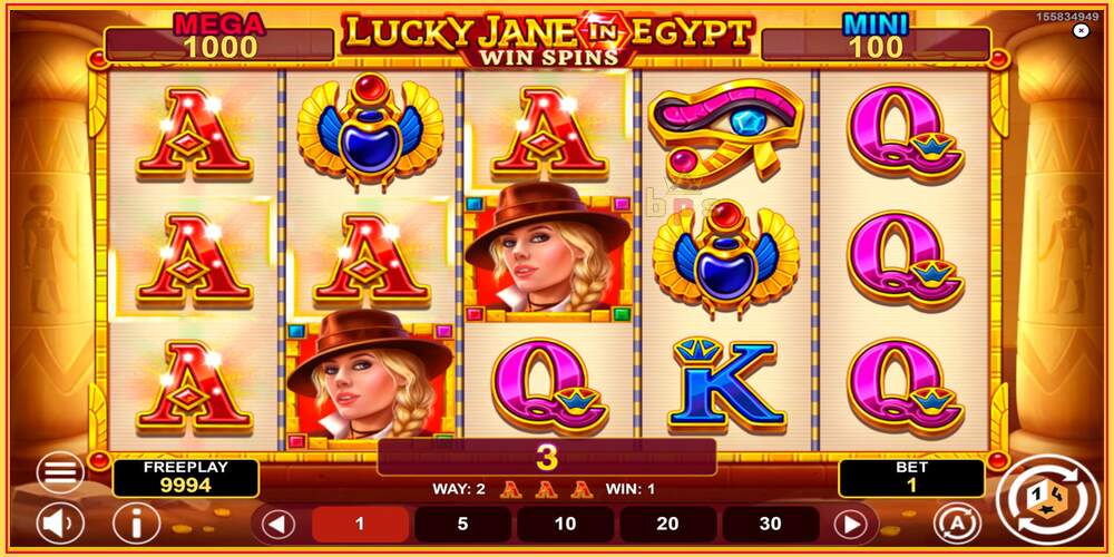 Ковокии бозӣ Lucky Jane in Egypt Win Spins