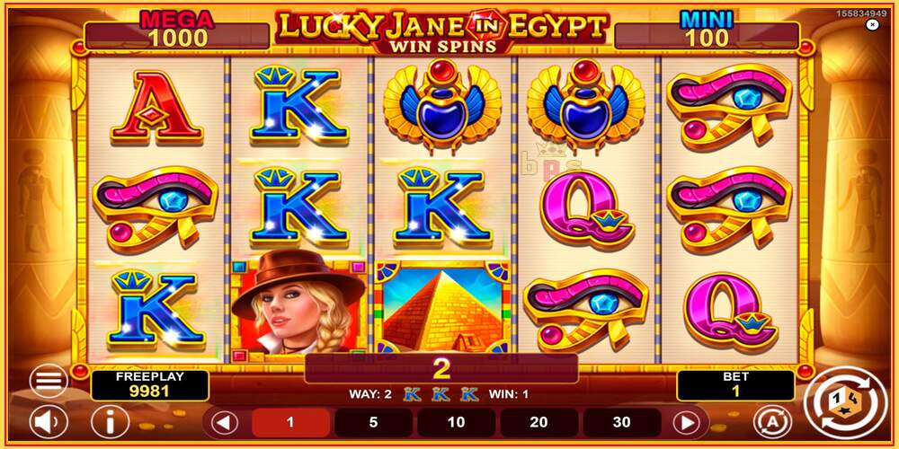 Ковокии бозӣ Lucky Jane in Egypt Win Spins