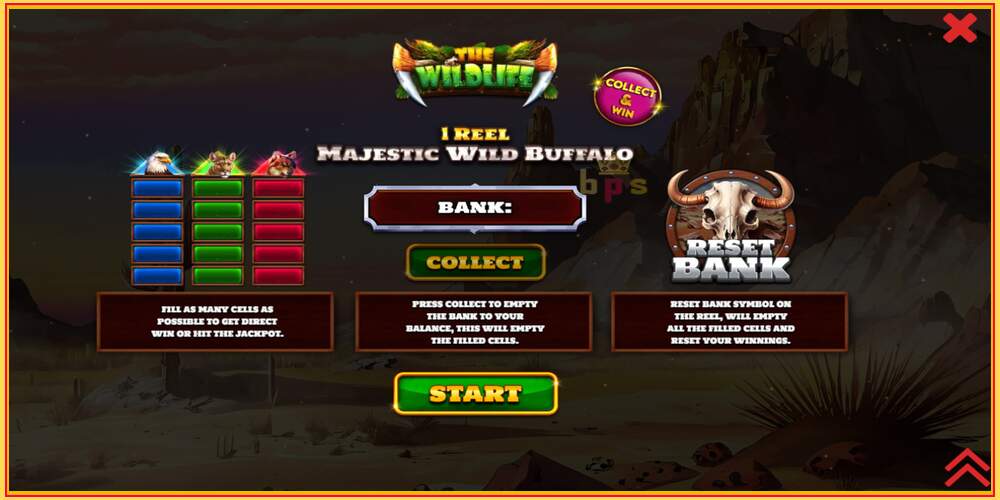 Spelslot 1 Reel Majestic Wild Buffalo