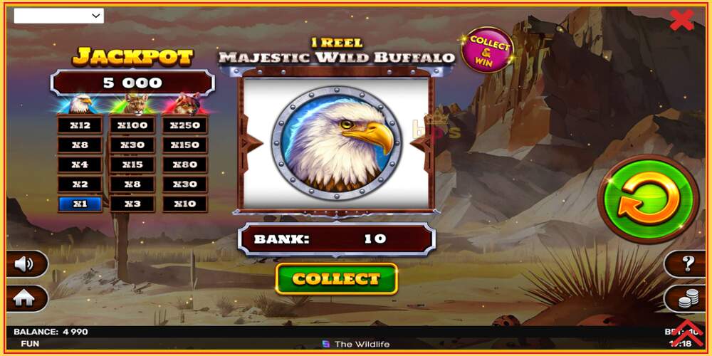 Spelslot 1 Reel Majestic Wild Buffalo