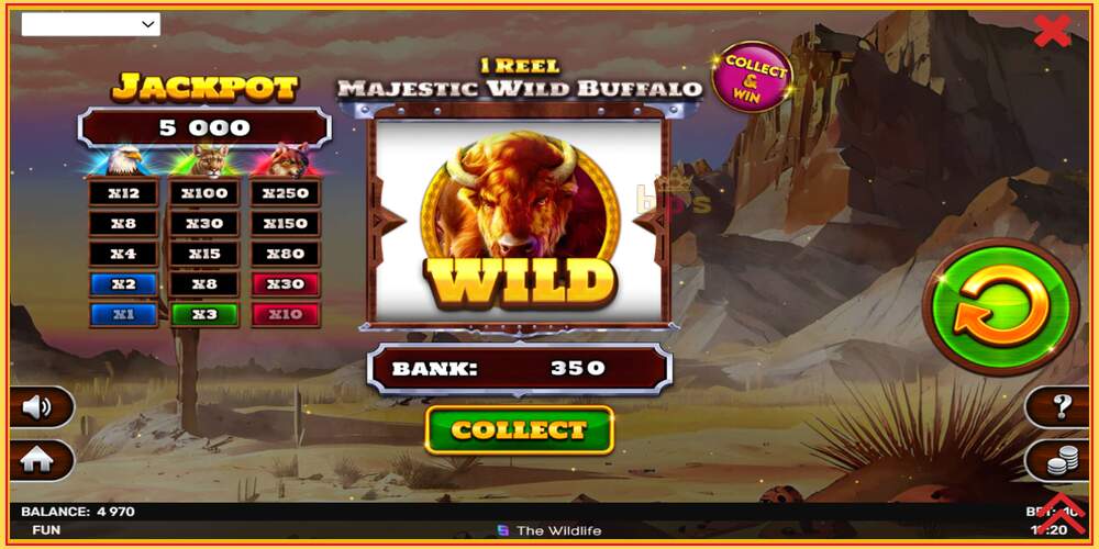 Spelslot 1 Reel Majestic Wild Buffalo