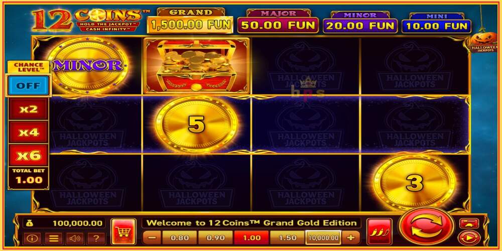 खेळ स्लॉट 12 Coins Grand Gold Edition Halloween Jackpots