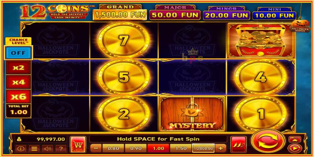 खेळ स्लॉट 12 Coins Grand Gold Edition Halloween Jackpots