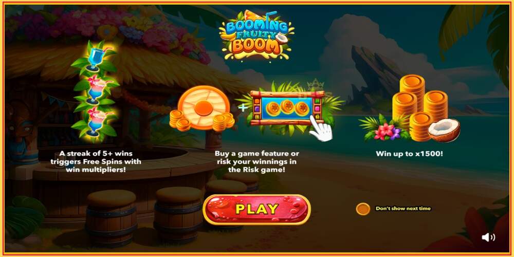 Игровой слот Booming Fruity Boom